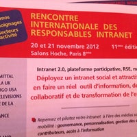 rencontre internationale des responsables intranet 2012