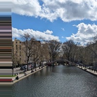 Photo taken at Canal Saint-Martin by Michael on 3/27/2024