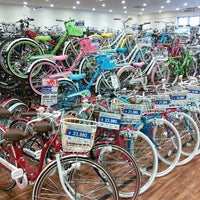 Photo taken at Cycle Base Asahi by ohshima k. on 6/22/2014