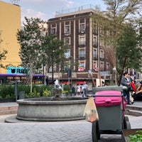 Photo taken at Plaza De San Miguel Arcángel by David H. on 10/25/2018