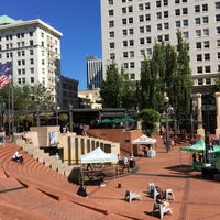 Photo taken at Pioneer Courthouse Square by David H. on 8/23/2016