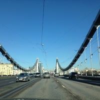 Photo taken at Krymsky Bridge by Alla on 4/26/2013