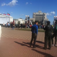 Photo taken at Памятник В.И. Ленину by Ильназ on 5/1/2013