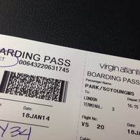 Photo taken at Virgin Atlantic Check-In by Julie P. on 1/18/2014