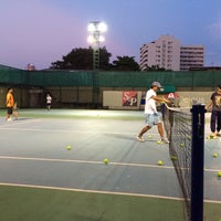 Photo taken at Aree Tennis Court Sukhumvit 26 by Peerapong A. on 3/31/2014