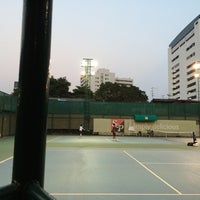 Photo taken at Aree Tennis Court Sukhumvit 26 by Peerapong A. on 3/17/2014