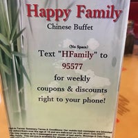 Photo taken at Happy Family Chinese Buffet &amp;amp; Hibachi by Bill C. on 5/18/2017