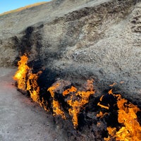 Photo taken at Yanar Dag (Burning Mountain) by AB on 12/21/2023