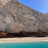 Photo taken at Navagio by Lucy S. on 10/30/2023