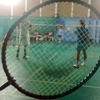 Photo taken at Chuan Cheun Badminton Court by Nutty P. on 1/24/2014