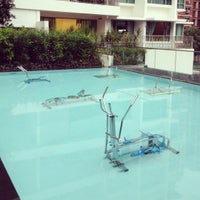 Photo taken at Swimming Pool @ Trevista Condominium by Jay R. on 10/15/2012