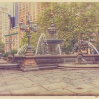 Photo taken at City Hall Park Fountain by Henk D. on 7/23/2019