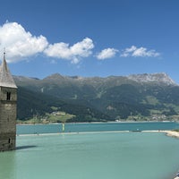 Photo taken at Reschensee / Lago di Resia by BlueGerbil on 6/19/2022