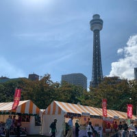 Photo taken at Yamashita Park by fam i. on 10/6/2018