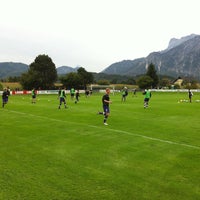 Photo taken at Das.Goldberg Stadion by SV Austria Salzburg on 9/29/2012
