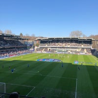 Photo taken at Lerkendal Stadion by Steinar B. on 4/22/2019