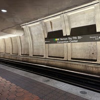 Photo taken at Mt Vernon Sq 7th St-Convention Center Metro Station by Aaron on 9/16/2023