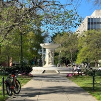 Photo taken at Dupont Circle Fountain (Samuel Francis Du Pont Memorial Fountain) by Aaron on 4/14/2024