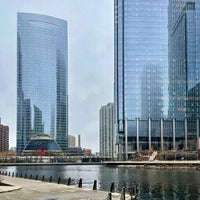 Photo taken at Wolf Point Chicago River by Aaron on 12/24/2023