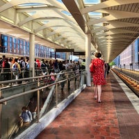 Photo taken at NoMa-Gallaudet U Metro Station by Aaron on 5/18/2022