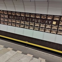 Photo taken at Metro =B= Náměstí Republiky by Lukas L. on 5/6/2024