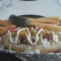 Photo taken at Dr. Frankfurter&amp;#39;s Monstrous Hot Dogs by Javo V. on 9/21/2013