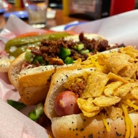 Photo taken at Dirty Frank&amp;#39;s Hot Dog Palace by Kyle O. on 3/6/2022