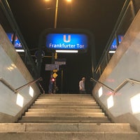 Photo taken at U Frankfurter Tor by @tessa H. on 8/11/2018