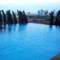 Photo taken at Swimming pool marbella apartment kemang residence by aremaholic b. on 2/18/2013