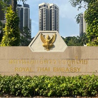 Photo taken at Royal Thai Embassy by Marcus on 3/31/2024