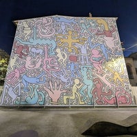 Photo taken at Murales di Keith Haring &amp;quot;Tuttomondo&amp;quot; by Elle on 12/3/2023