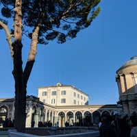 Photo taken at Cortile Quadrato (Musei Vaticani) by Elle on 12/28/2018