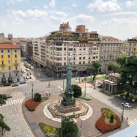 Photo taken at Piazza Cinque Giornate by Linda . on 5/21/2018