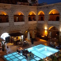 Photo taken at Kanuni Kervansaray Historical Hotel by Deniz onur A. on 7/1/2019