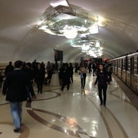 Photo taken at Azadlıq Prospekti Metrostansiyası by Расим on 11/5/2012