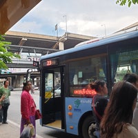 Photo taken at Bangna Intersection Bus Stop by Peerapong T. on 9/15/2019