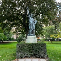 Photo taken at Statue de la Liberté by Love M. on 9/17/2022