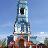 Photo taken at Церковь Покрова Пресвятой Богородицы в Покрове-Ризницах by Romazi on 5/9/2013