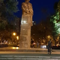 Photo taken at Пам&amp;#39;ятник Миколі Гоголю by Naif A. on 7/7/2018
