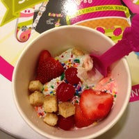 Photo taken at Menchie&amp;#39;s Red Bug Village by Chelsie on 1/23/2013