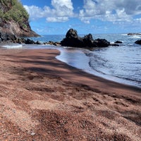 Photo taken at Red Sand Beach by Monserrat on 10/16/2022