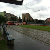 Photo taken at Spořilov (tram) by Denis on 6/25/2013