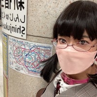 Photo taken at Shinjuku Line Shinjuku-sanchome Station (S02) by りな on 2/18/2023