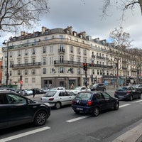 Photo taken at Boulevard Beaumarchais by Hugh S. on 2/3/2019