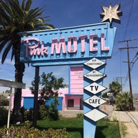 Photo taken at The Pink motel by Offbeat L.A. on 5/3/2016