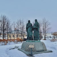 Photo taken at Памятник Кириллу и Мефодию by Nastya K. on 3/5/2021