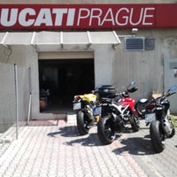 Photo taken at Ducati Prague by the A. on 8/21/2013