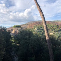 Photo taken at Parco Villa Gregoriana by Jiayi W. on 9/21/2021