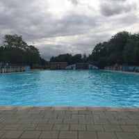 Photo taken at Tooting Bec Lido by Pepo L. on 8/19/2015