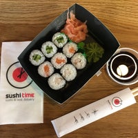 Photo taken at Sushi Time by Dobroš on 2/17/2017